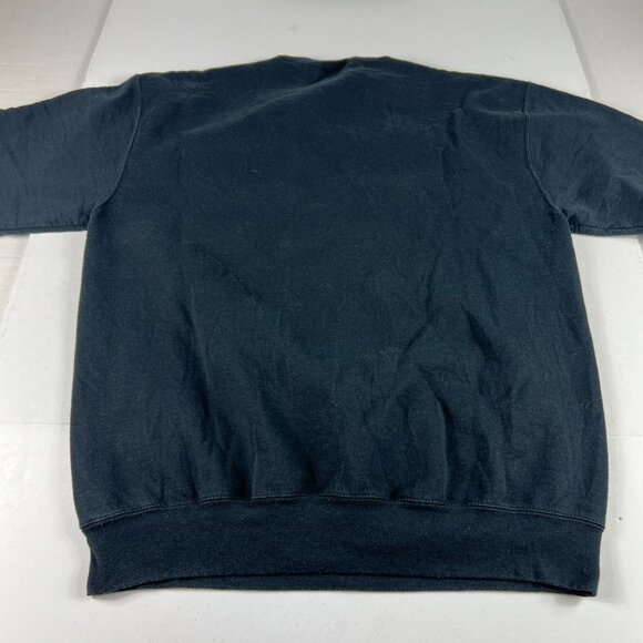 Champion RIT Rochester Technology Tigers Sweatshirt Large Black Faded Crewneck - Picture 9 of 13